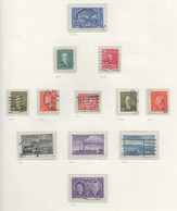 1947-1951 George VI, 50¢ Oil Wells, Canadian Stamp Centenary Sc 274-7, 282-315 - Gebraucht