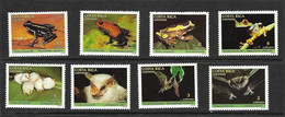 COSTA RICA 1986 GRENOUILLES ET CHAUVES-SOURIS  YVERT N°470/77 NEUF MNH** - Frogs