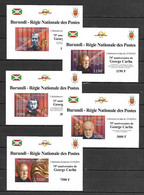 Burundi 2012 George Carlin - 5 IMPERFORATE MS MNH - 2010-2019: Nieuw/plakker