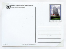 NU New York - Vereinte Nationen Entier Postal 1989 Y&T N°EP1989-08 - Michel N°GZS1989-08 *** - 15c Jardins De L'ONU - Lettres & Documents