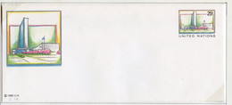 NU New York - Vereinte Nationen Entier Postal 1989 Y&T N°PAP1989-12 - Michel N°GZS1989-12 *** - 25c  Bâtiment De L'ONU - Cartas & Documentos