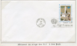 NU New York - Vereinte Nationen Entier Postal 1975 Y&T N°PAP1975-04 - Michel N°GZS1975-04 (o) - 10c Bâtiment De L'ONU - Brieven En Documenten