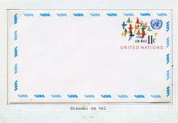 NU New York - Vereinte Nationen Entier Postal 1973 Y&T N°PAPPA1973-04 - Michel N°GZSF1973-04 *** - 11c Oiseaux En Vol - Lettres & Documents