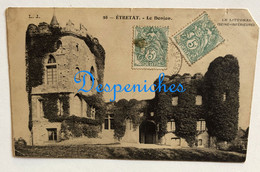 76790 Etretat : Le Donjon, Circulée, 1907 - Etretat