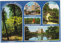 Groeten Uit Brunssum: Skibaan-Schuttersveld, Promenade, Vijver Gem. Huis, Bos, Heide - (Limburg / Nederland) Nr. F 7335 - Brunssum