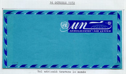 NU New York - Vereinte Nationen Aérogramme 1972 Y&T N°AE1972-01 - Michel N°LL1972-01 *** - 15c Vol Aérien Dans Le Monde - Lettres & Documents