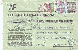 ATTI GIUDIZIARI  /  Cover _ Lettera  - Alti Valori  Lire 4000 + 3000 + 900 _ 1994 - 1991-00: Storia Postale