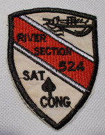 Ecusson/patch - Vietnam US Navy Seals - River Section 524 - Sat Cong - Ecussons Tissu