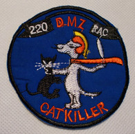 Ecusson/patch - US Vietnam - 220Th Reconnaissance Airplane Compagny - Cat Killer - Ecussons Tissu