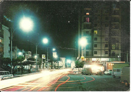 Margherita Di Savoia (Barletta) Scorcio Notturno, View By Night, Distributore Carburanti "BP", Furgoni D'Epoca, Old Van - Barletta