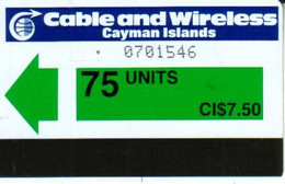 CAYMAN  ISLANDS $7.5 - 75 UNITS GREEN-WHITE  CAT. CODE: CAY-AU-04  AUTELCA 1ST ISSUE READ DESCRIPTION !! - Cayman Islands