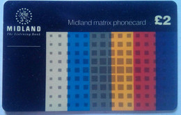 Midland Matrix Phonecard By Midland Bank ( With Original Folder) - [ 8] Firmeneigene Ausgaben