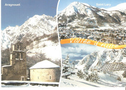 CPM 65 HAUTES PYRENEES VALLEE D AURE ARAGNOUET SAINT LARY PIAU ENGALY MULTIVUE - Aragnouet