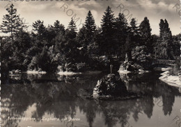 Delcampe - CARTOLINA  SALSOMAGGIORE TERME,PARMA,EMILIA ROMAGNA,LAGHETTO DEL PARCO,STORIA,CULTURA,RELIGIONI,VIAGGIATA 1957 - Parma