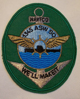 Ecusson/patch - Marine - NAVFCO - 1345 ASW SQ - We'll Makeit - 118 X 140 Mm - Ecussons Tissu