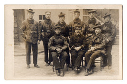 CPA 3249 - MILITARIA - Carte Photo Militaire - PARIS - Marine Nationale - Un Groupe De Marins / Matelots Mécaniciens - Characters