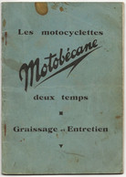 Motobecane 2 Temps Moto Motorrad Motorcycle Entretien Notice Graissage Manuel Manual - Moto