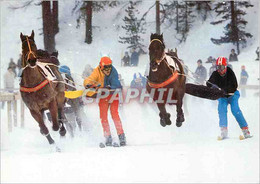 CPM Skikjoring Auf Dem St Moritzersee Chevaux - GR Grisons