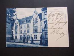 DR Reichspost 1900 Krone / Adler AK Berlin Kaiserliches Post Zeitungsamt Stempel 9.9.99 Berlin W / Berlin Orts PK - Cartas