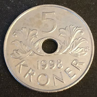 NORVEGE - NORWAY - 5 KRONER 1998 - Harald V - Ordre De St Olaf - KM 463 - Noruega