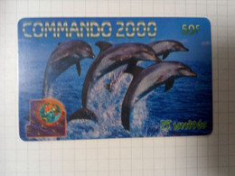 FRANCE PREPAID COMMANDO 2000 DAUPHIN DOLFIN 50F UT - Delfini