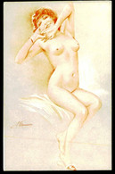 FRANCE - ILLUSTRATEURS  - « Suzanne Meunier» - Études De Nu (Sanguines).( Ed. L.E. Paris, Serie Nº 43) Carte Postale - Meunier, S.