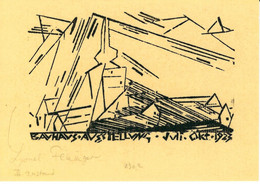 Lyonel Feininger: Enwurf Für Eine Postkarte Zur Baushaus-Ausstellung 1923, Bauhaus Archiv Berlin, Repro, Nicht Gelaufen - Non Classés