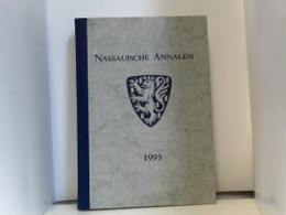 Nassauische Annalen, 1993, Band 104 - Alemania Todos