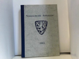 Nassauische Annalen, 1993, Band 104 - Deutschland Gesamt