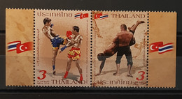 2018 - Thailand - MNH - Wrestling - Complete Set 2 Stamps - Thaïlande