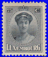 Luxembourg 1924. ~  YT 156*  - 75 C. Gde Duchesse Charlotte - 1921-27 Charlotte Front Side
