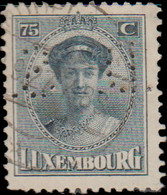 Luxembourg 1924. ~  YT 156 Perforé  - 75 C. Gde Duchesse Charlotte - 1921-27 Charlotte Frontansicht