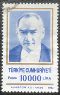 Türkiye - Turkije - C4/59 - (°)used - 1992 - Michel 2951 - Ataturk - Oblitérés