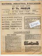 VP18.778  - Ancien Document Publicitaire Et Commercial Des Ets Th. PRIEUR à LA PLEINE SAINT DENIS - Publicités