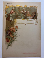 Menu Ancien Vierge Bénédictine Format 25 Cm X 17 Cm - Schnaps & Bier