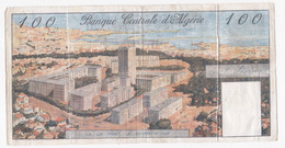 Billet 100 Dinars 01 – 01 - 1964, Alphabet : H.885 N° 102, Circulé - Algeria