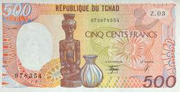 Chad 500 Francs, P-9c (1.1.1990) - UNC - Chad