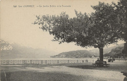 CPA  ANNECY - Le Lac Et Je Jardin Public Et La Tournette  - Bon état. 294 - Annecy