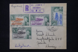 ANTIGUA ET BARBUDA - Enveloppe En Recommandé De St John's Pour La Suisse En 1963 - L 112788 - 1960-1981 Autonomie Interne
