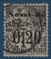 FRANCE Colonies Nossi Bé TAXE N°1 Obl 20c Sur 1 Noir Sur Azuré Superbe (tirage 300!!) Signatures Dont Calves - Used Stamps