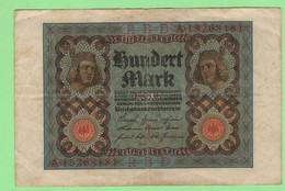 100 MARK 1920 REICHSBANKNOTE Hundert Mark Germany Germania Deutschland - 100 Mark