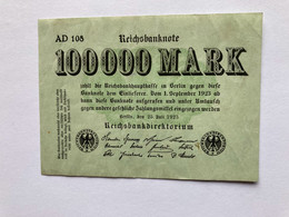 100 000 Mark, Reichsbanknote, 1923 - 100000 Mark