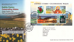 Great Britain 2009 FDC Sc #2639 Sheet Of 4 Heritage Of Wales - 2001-2010 Decimal Issues