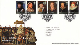 Great Britain 2009 FDC Sc #2653-#2658 Tudors British Royalty - 2001-10 Ediciones Decimales