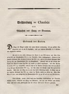 Beschreibung Der Chaussee Von München Nach Haag Und Braunau - Beschreibung Textblätter Karte Haag Braunau Münc - Maps Of The World