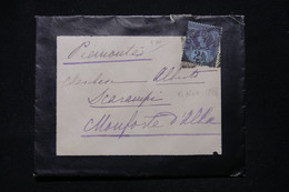 ROYAUME UNI - Enveloppe De Londres Pour L 'Italie En 1888 - L 112794 - Briefe U. Dokumente