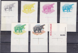 1976 - Fauna De Moçambique - ANIMALS - HIPPO  - Proofs - Sonstige