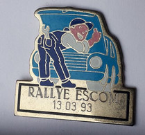 AN59 Pin's Voiture RALLYE ESCOM 13 03 1993 Le Mécanicien Achat Immédiat - Rallye