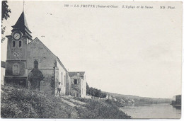 95 - LA FRETTE - L'EGLISE Et LA SEINE . - La Frette-sur-Seine