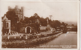 ROCHESTER - CASTLE AND ESPLANADE FROM RIVER MEDWAY - Rochester